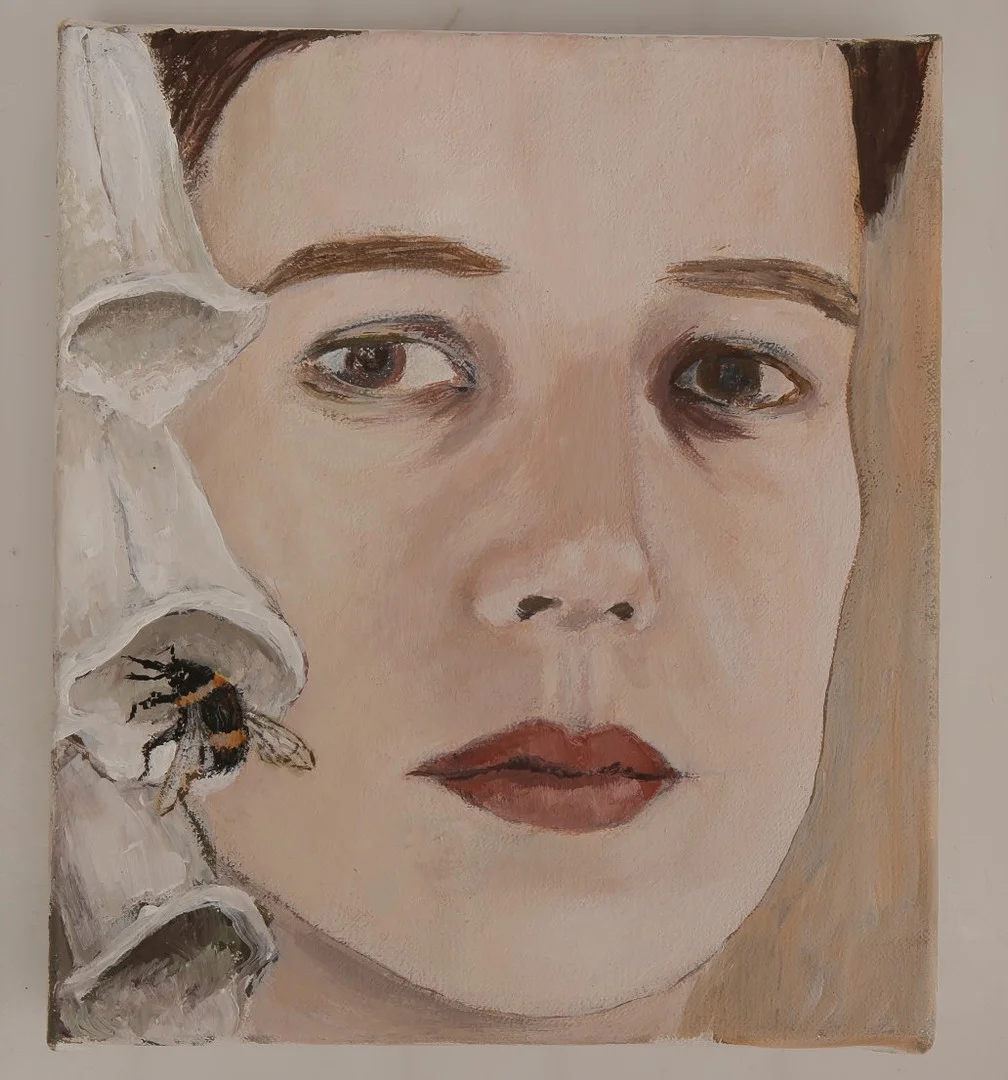 ANNIKA SVENBRO. Olja på duk, Porträtt, "Edith" signerad och daterad a tergo 2010. — Paintings — Limhamns Auktionsbyrå
