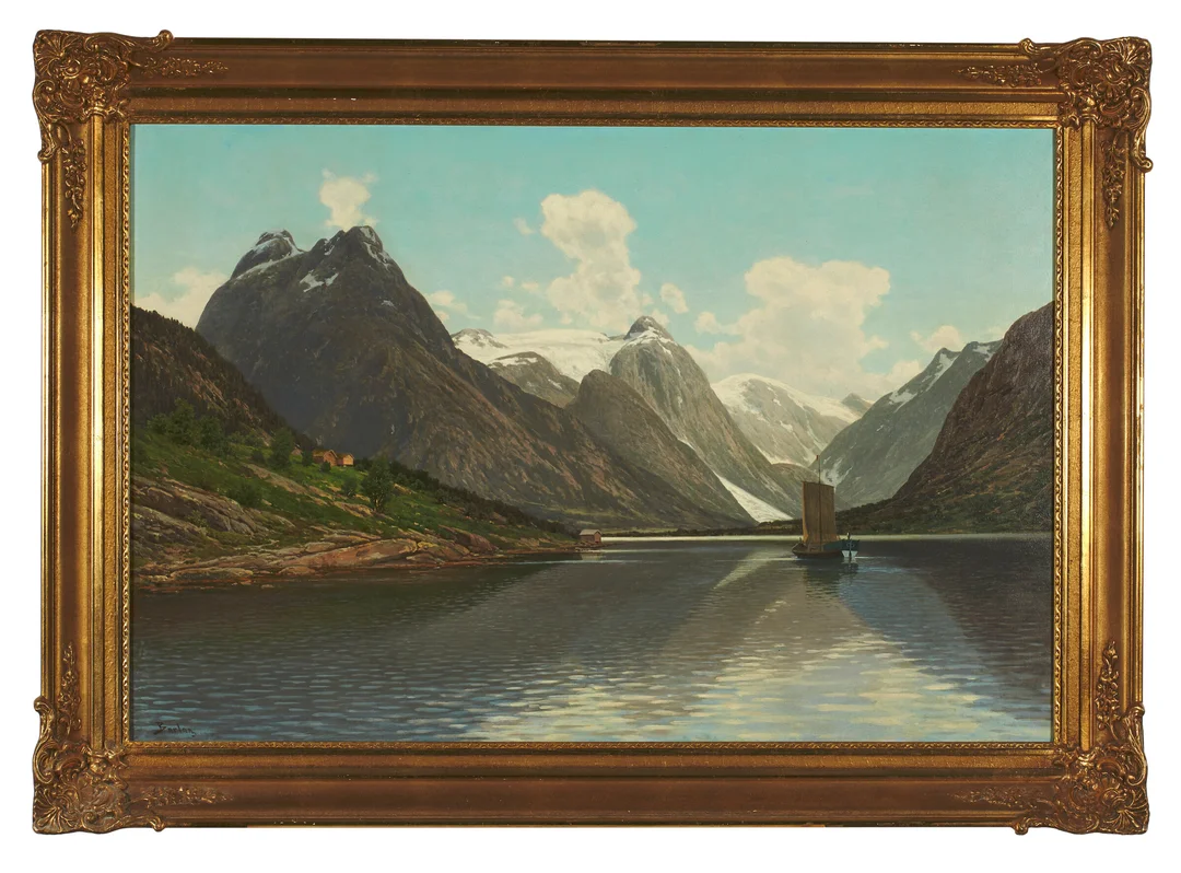 Barlag, Philip — Seilbåt på fjorden — Kunst/Maleri — Blomqvist
