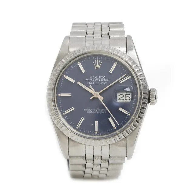 Datejust of steel, ref. 16030. Mechanical movement with automatic winding and date indication. Rolex Jubilee bracelet of steel. Circumference app. 17 cm. Ø 34 mm. 1985.