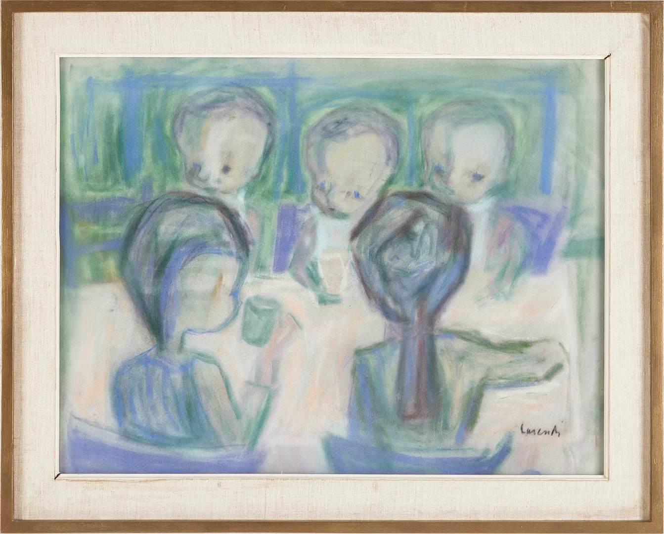 KURT CARENDI. "Saftkalaset", pastell, signerad Carendi. — Paintings — Stockholms Auktionsverk Magasin 5