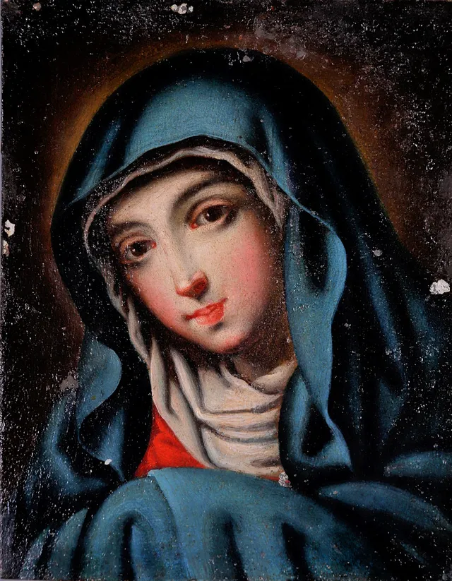 ITALIAN SCHOOL, 19TH CENTURY. Madonna's bust.