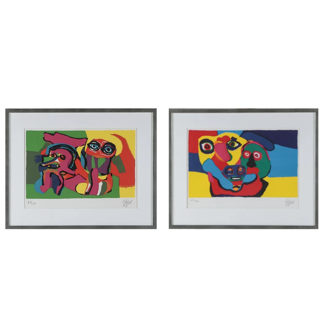 Karel Appel. A pair of compositions (2) — Paintings and sculptures/Prints and photography — Lauritz