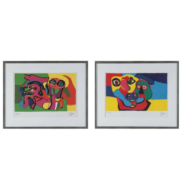 Karel Appel. A pair of compositions (2)