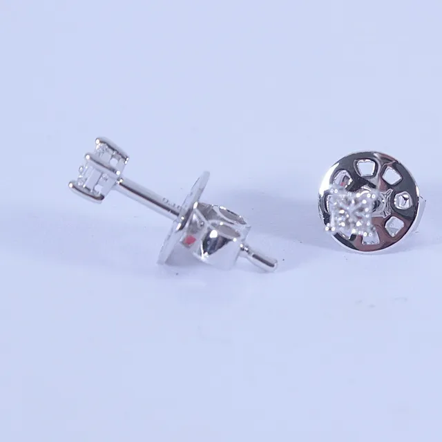 ENSTENSÖRHÄNGEN, 0,16ct, vitguld 18K.