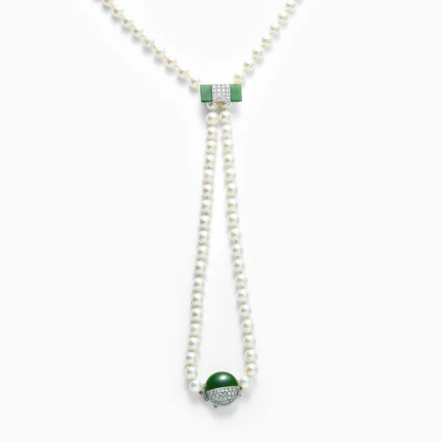 Collier med kulturperler — Collier med kulturperler