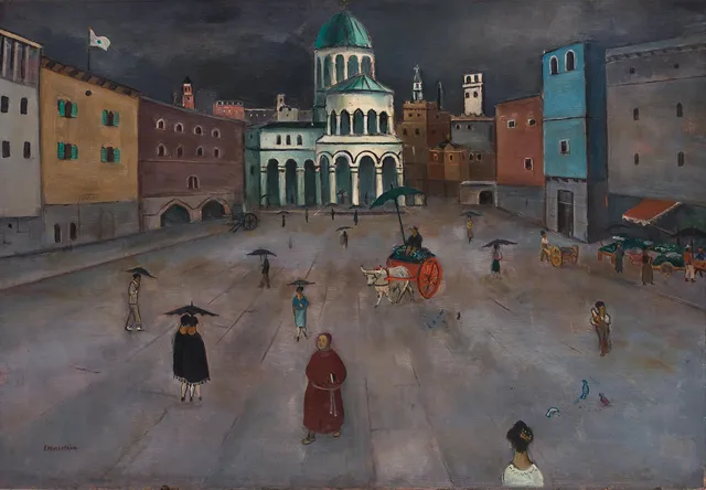 Eric Hallström, "Torget i Pistoja".