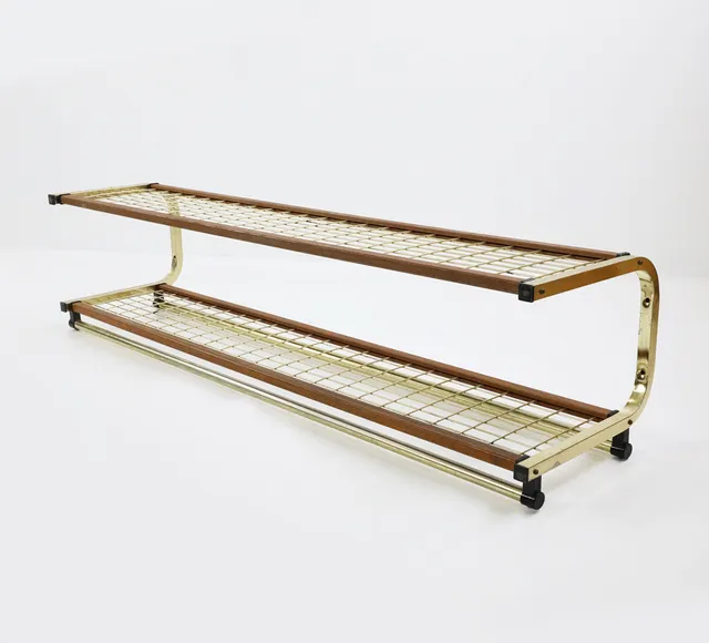 KLÄDHÄNGARE, teak/metall, HABO, 1970-tal.