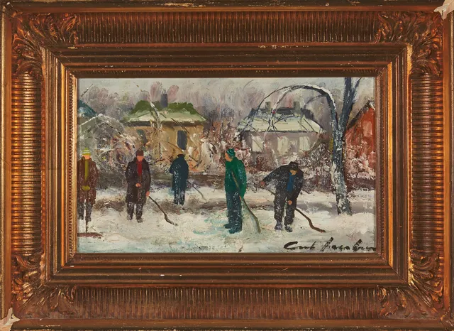 Jacobsen, Cort — Snømåking i gaten