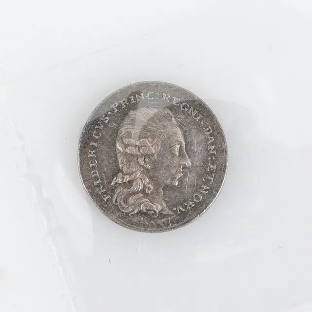 MEDALJ. Silver, Fredrik VI Danmark 1782.