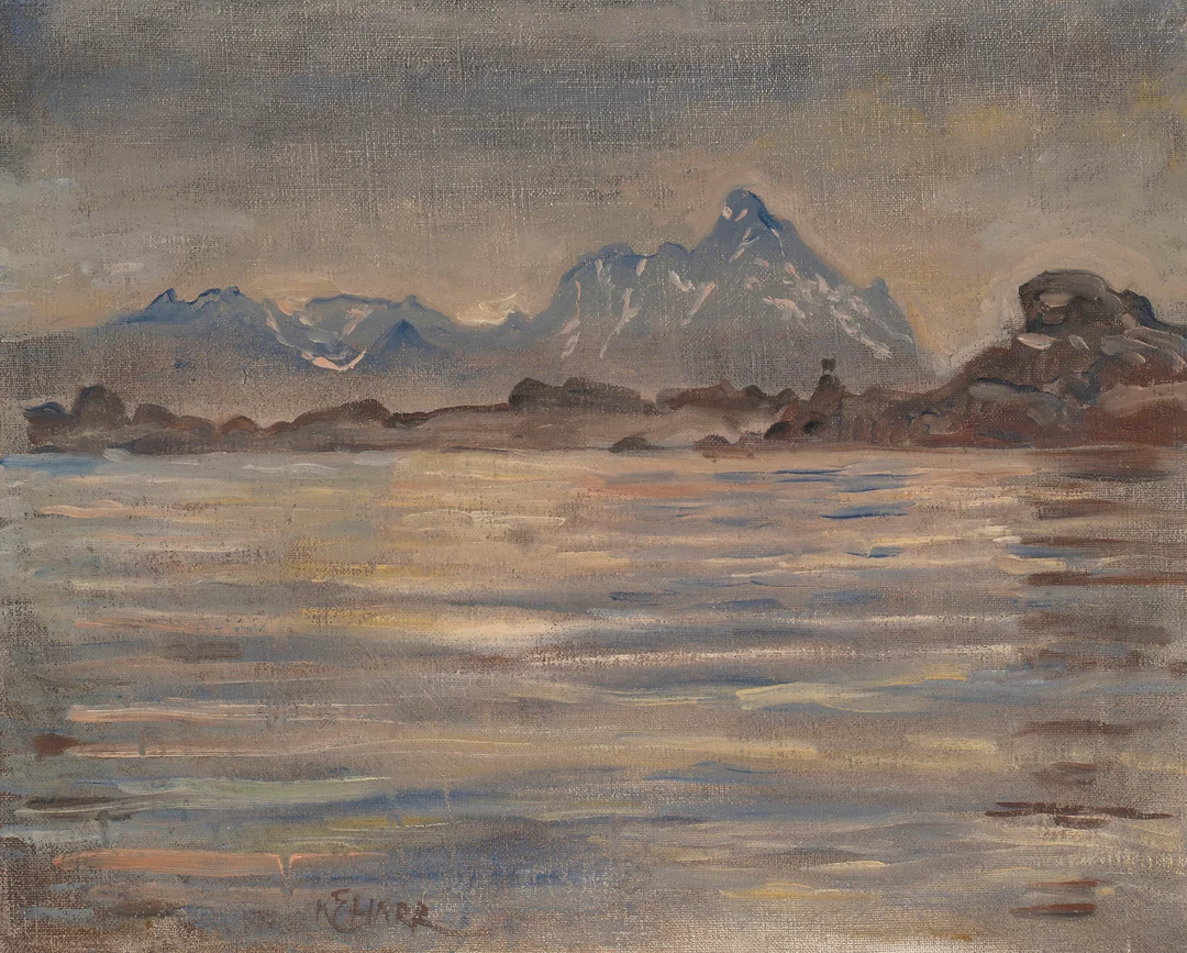 Harr, Karl Erik — "Fra Lofoten (Vågakallen)" — Kunst/Maleri — Blomqvist