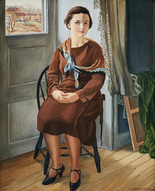 ARVID FOUGSTEDT. Portrait of Gerda Wessel.