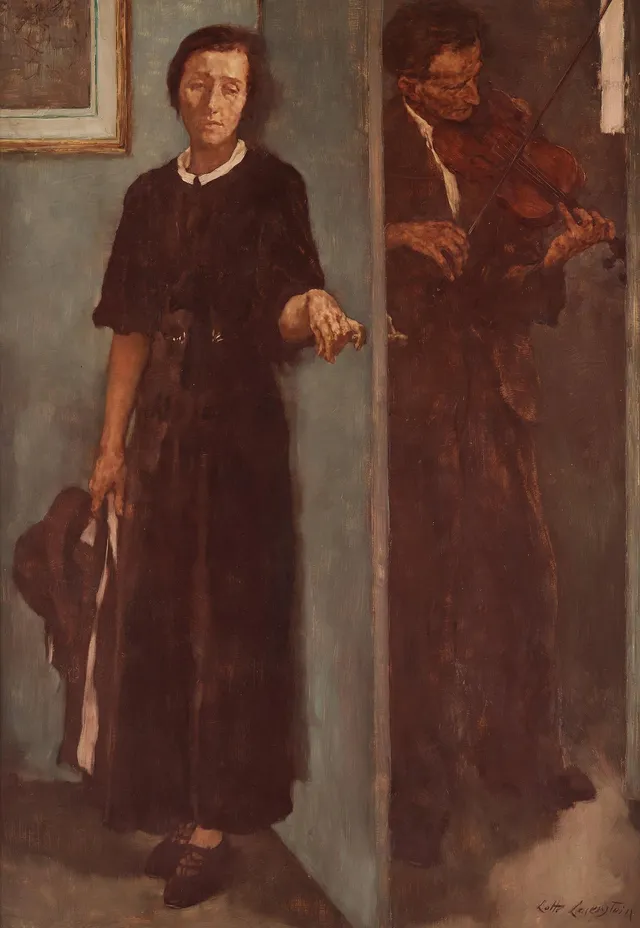 Lotte Laserstein, Kvinna och violinist.