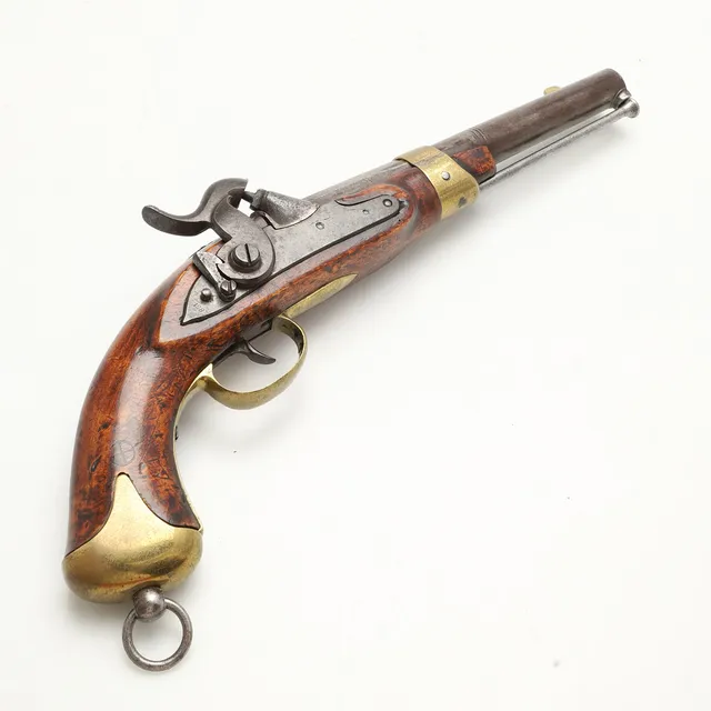SLAGLÅSPISTOL, svensk, modell m/1845 för flottan, förändringsmodell av m/1704.
