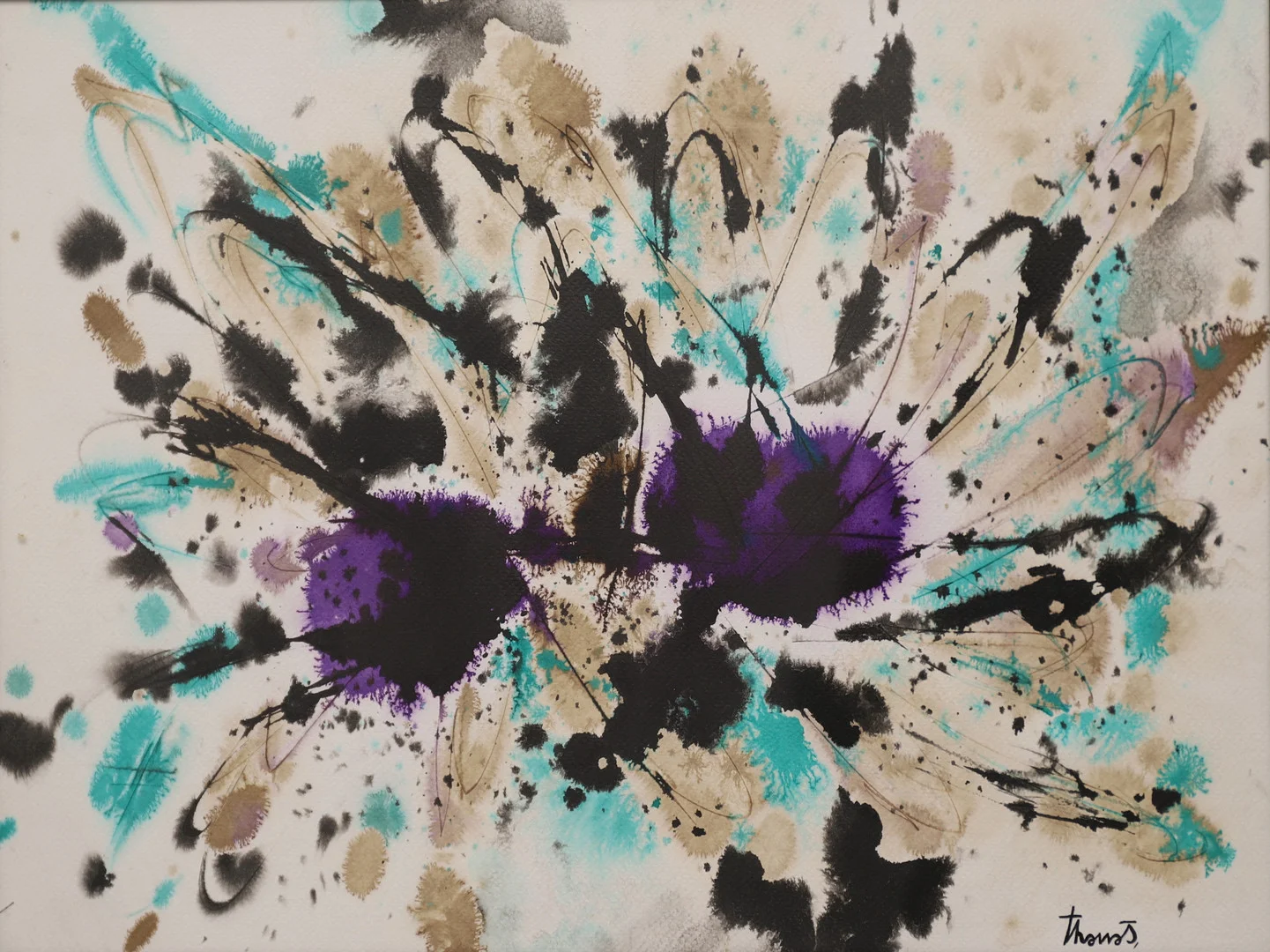 JOAN JOSEP THARRATS. Técnica mixta sobre papel. Firmado Tharrats. — Paintings — Barcelona Auctions