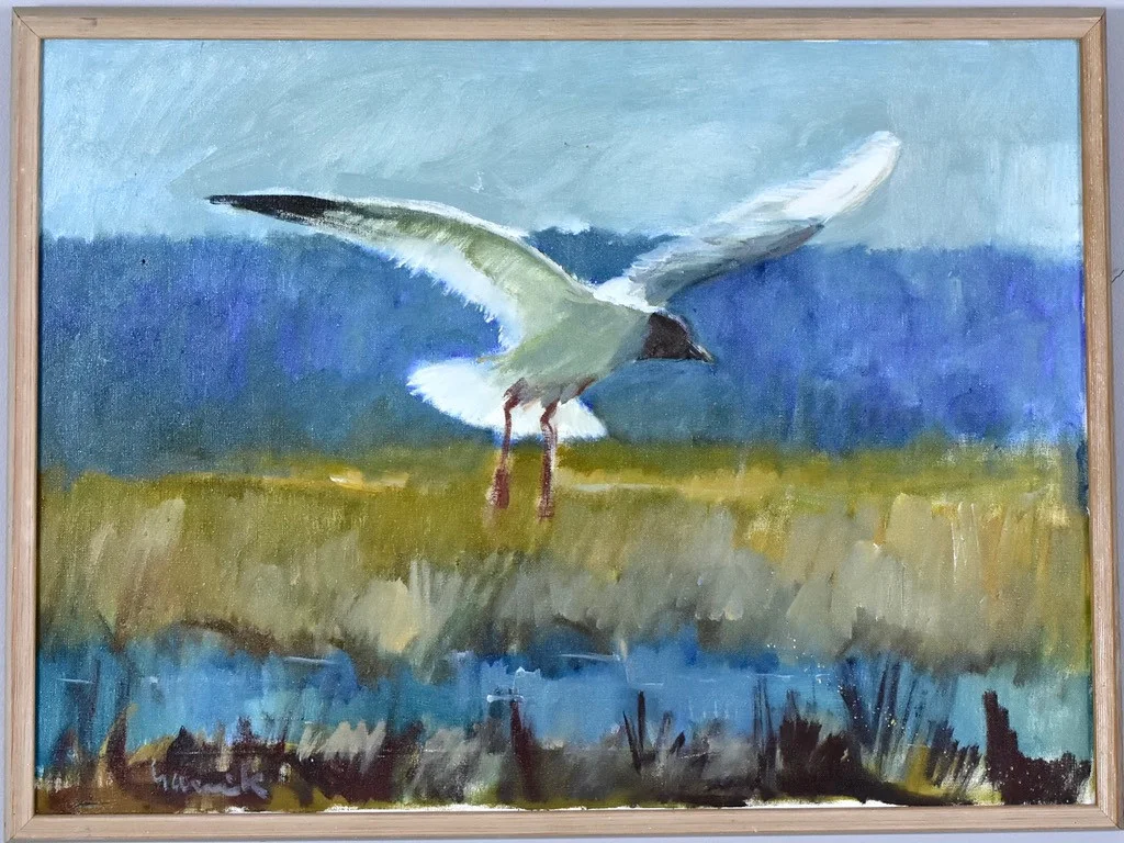 TAGE GAVIK. oljemålning på duk, "Tärnan". — Paintings — Halmstads Auktionskammare