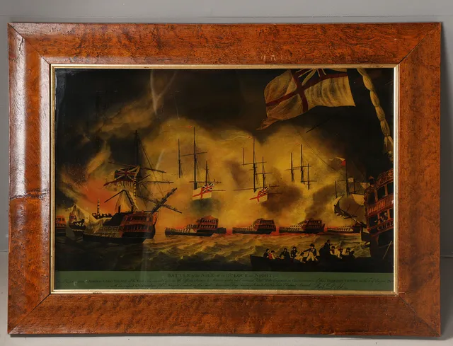 BATTLE OF THE NILE, AT 10 O'CLOCK AT NIGHT, BY ROBERT DODD.