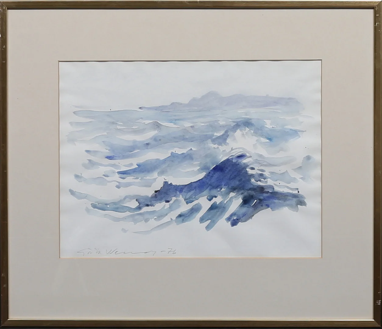 GÖSTA WERNER. Akvarell. Signerad samt daterad -76. — Paintings — Gomér & Andersson Linköping