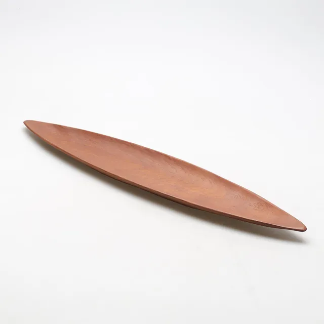 LÖVFORMAT FAT, teak, 1950/60-tal.