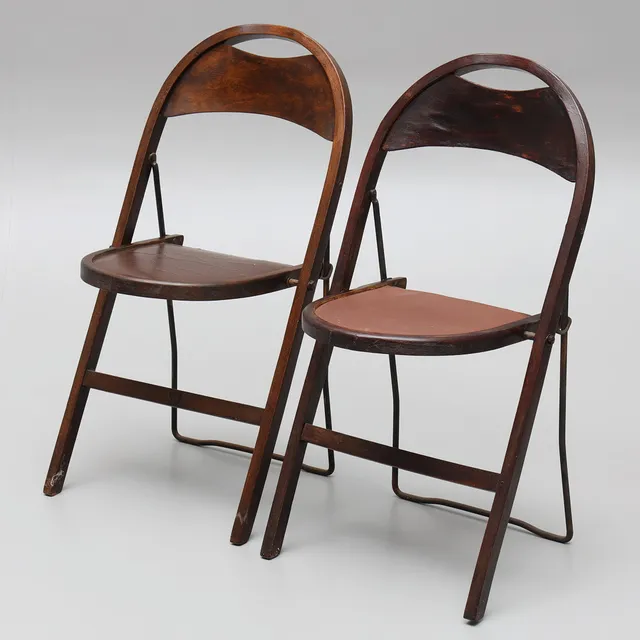 UNO ÅHRÉN. fällstolar, 2 st, "Bern", Gemla, 1930-tal.