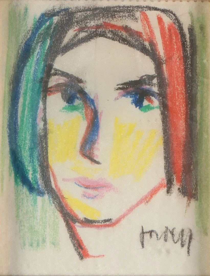 IVAN JORDELL. Pastell. Porträtt. Signerad. — Paintings — Skånes Auktionsverk
