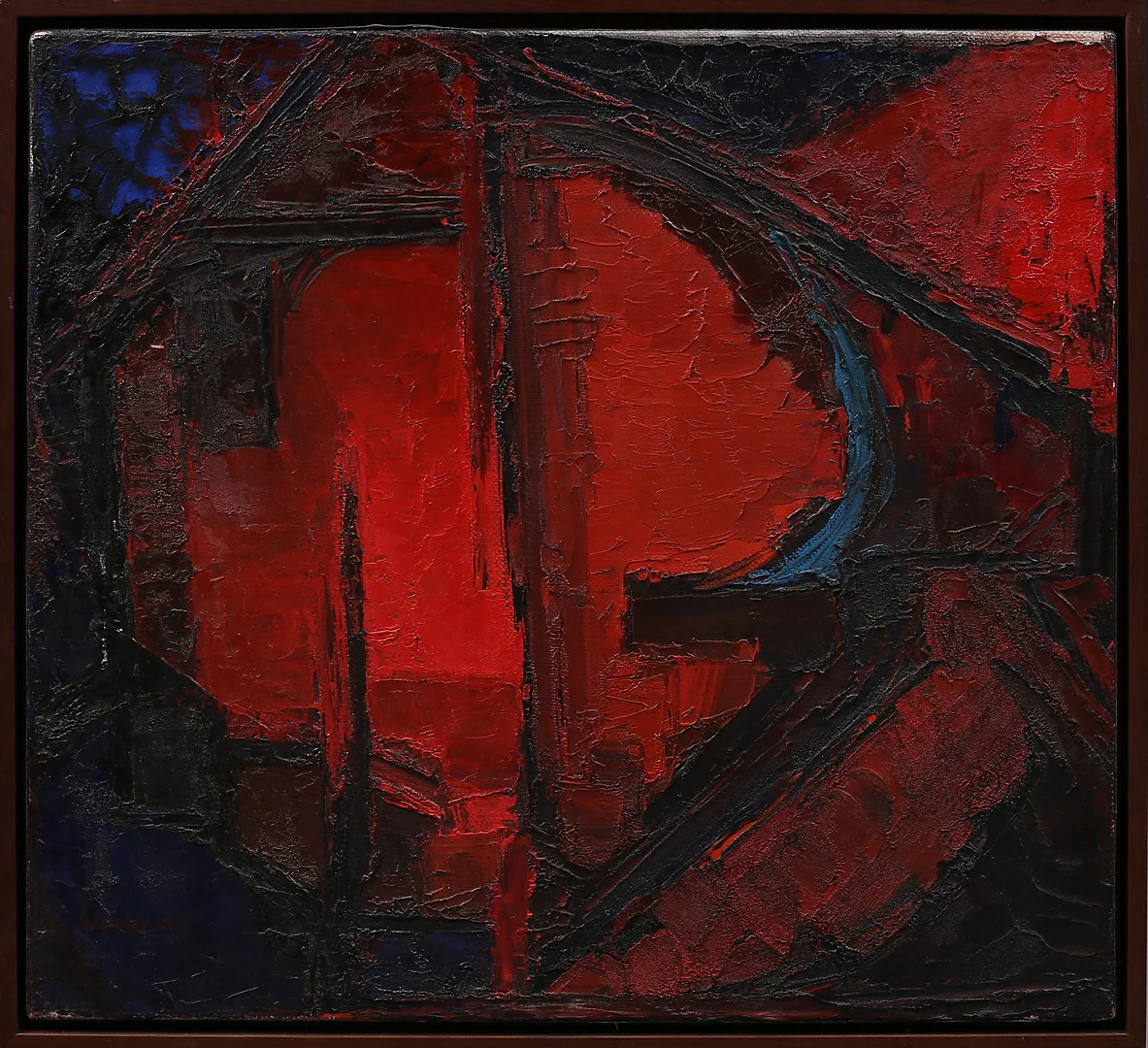 WALTER HUBER. "Hörnhuset-Marabella", olja på duk, signerad. — Paintings — Garpenhus Auktioner