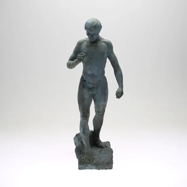 SKULPTUR, patinerad gips, 1900-tal.