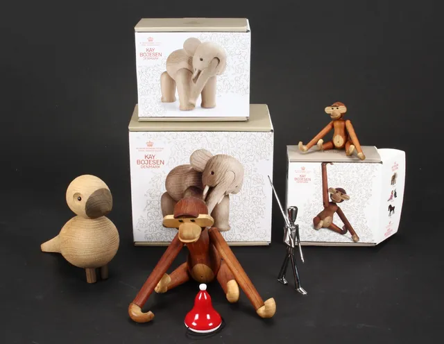 Kay Bojesen. Samling nyere træfigurer (6)