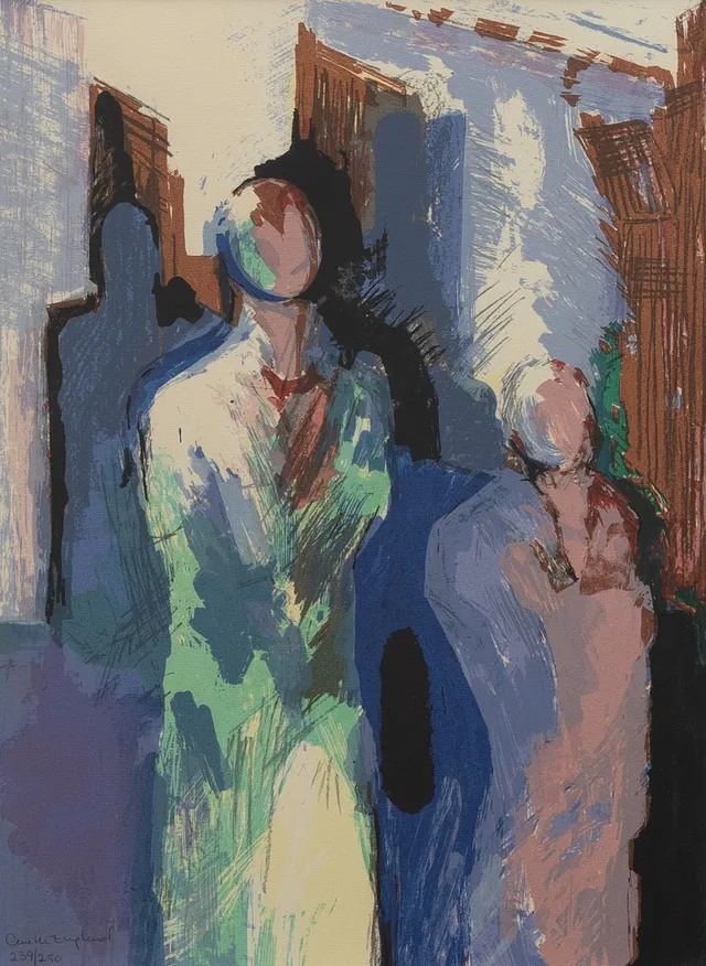 ANETTE ENGLUND (FÖDD 1954). Figurer, serigrafi nr 239/250, signerad.