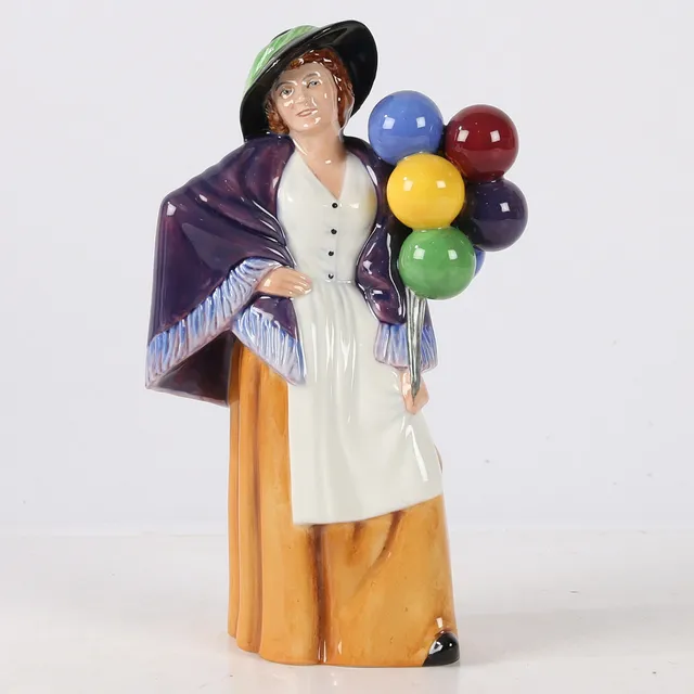 A ROYAL DOULTON FIGURINE 'BALLOON LADY' WITH BOX.
