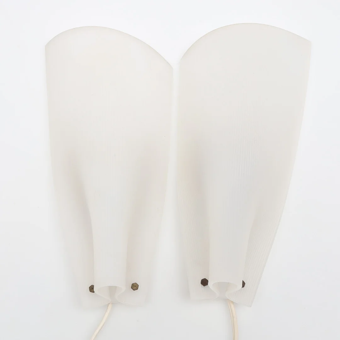 VÄGGLAMPOR, 1 par, 1950/60-tal. — Wall Lights — Stockholms Auktionsverk Helsingborg
