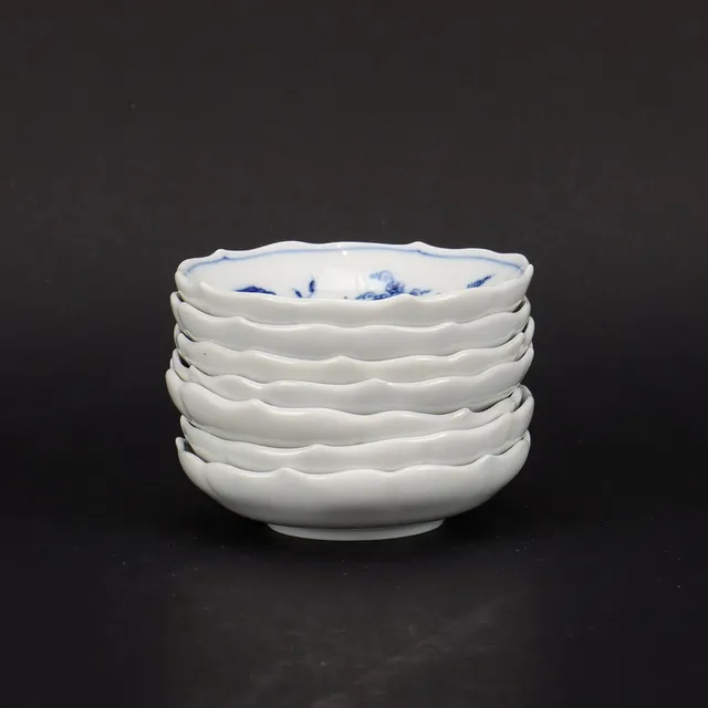 FAT 7 stycken, Meissen, Lökmönster.