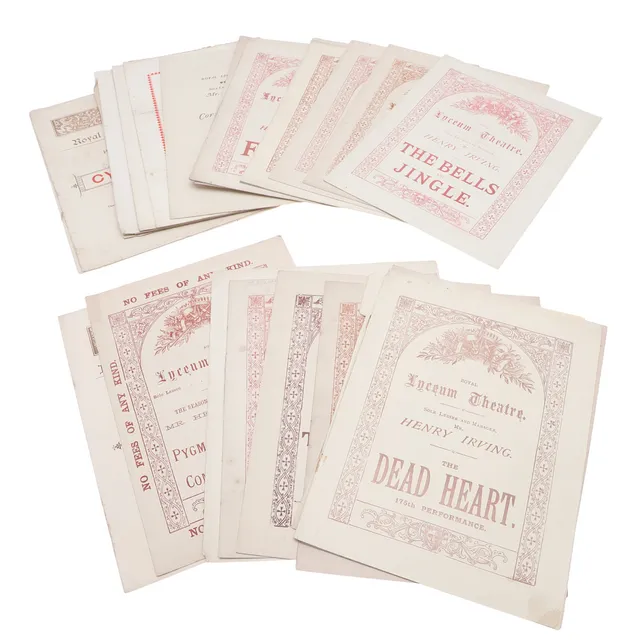 THEATRE PLAYBILLS. A collection of Royal Lyceum Theatre programmes, c. 1880s-1890s.