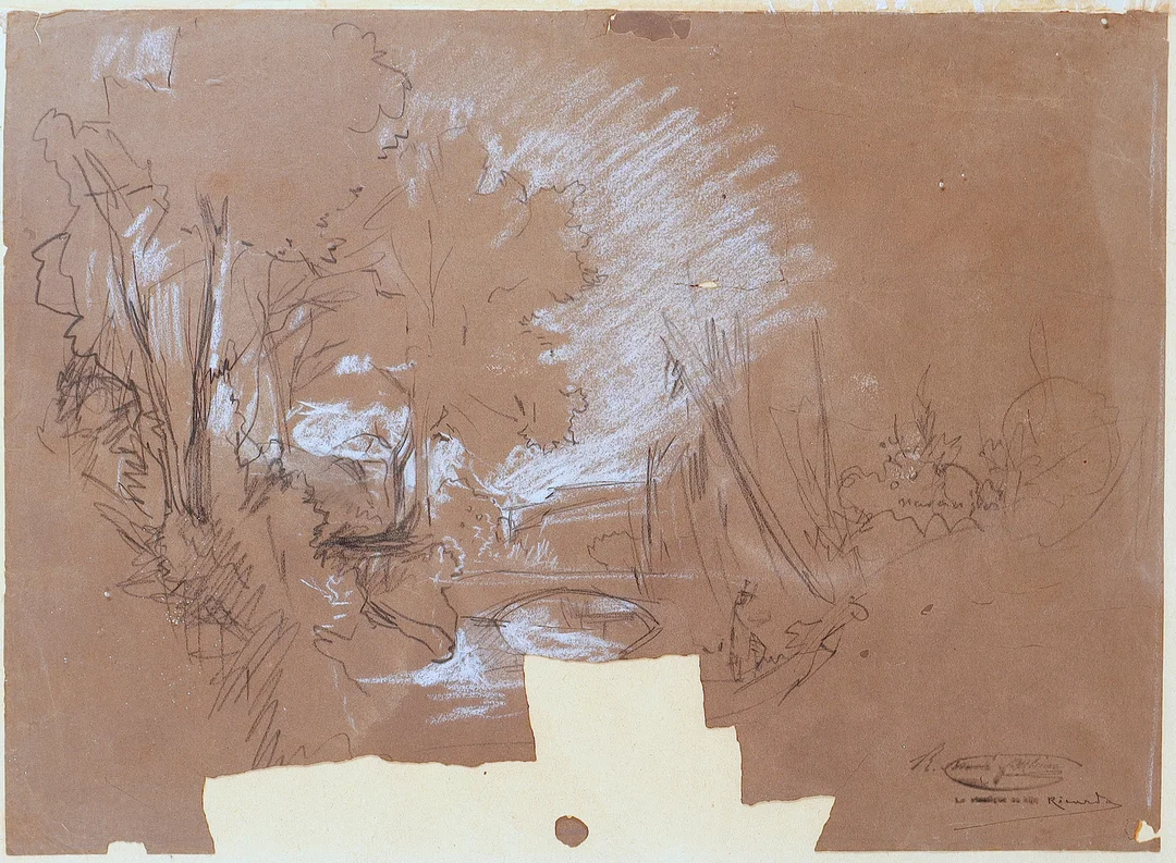 RAMON MARTÍ ALSINA (1826–1894). Paisaje. — Drawings — Barcelona Auctions