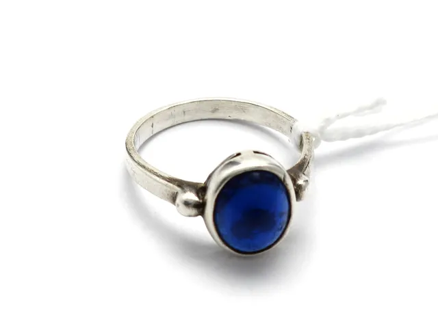 Ring S925 2,6g Ø16¼, med skadad sten