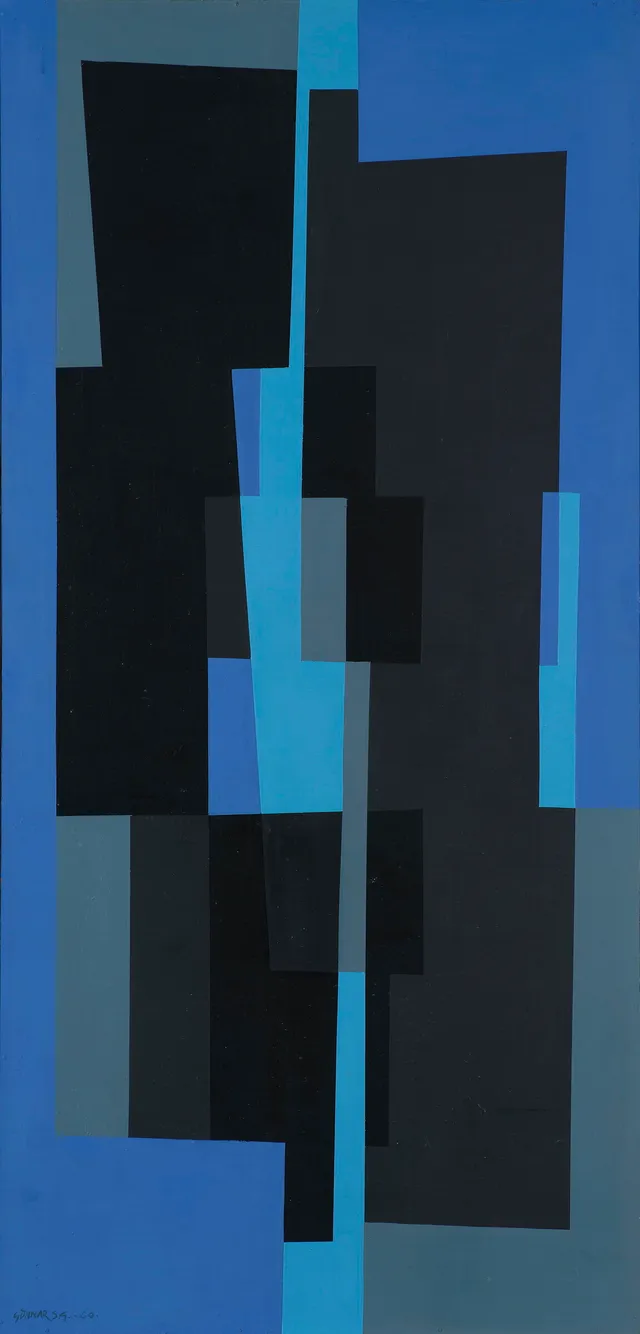 Gundersen, Gunnar S. — Komposisjon i blått, 1960