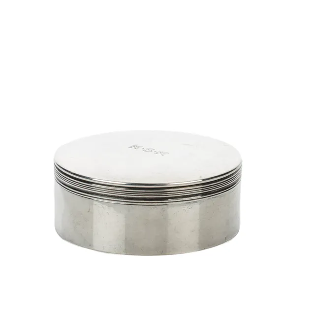 Tiffany & Co. Makers. Round sterling silver box