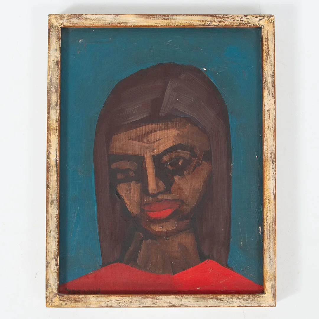 OLLE IDEWALL. "Lolita Cadiz" 1961, olja på pannå, signerad. — Paintings — Laholms Auktionskammare
