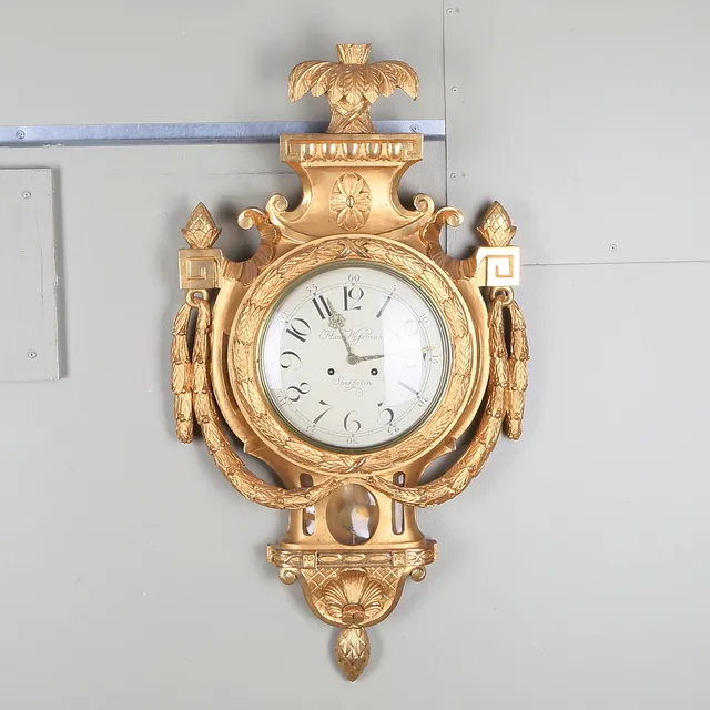 VÄGGPENDYL, gustaviansk stil, 1900-tal.