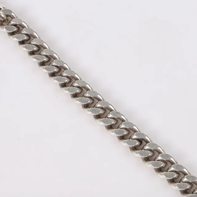 ARMBAND, pansarlänk, silver.