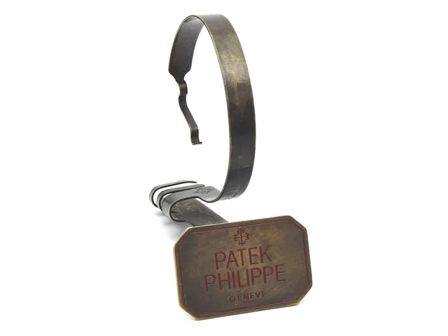 KLOCKSTÄLL, till Patek Philippe, metall, 73 x74 x 47 mm, Ref nr. 0512, ca 1960.