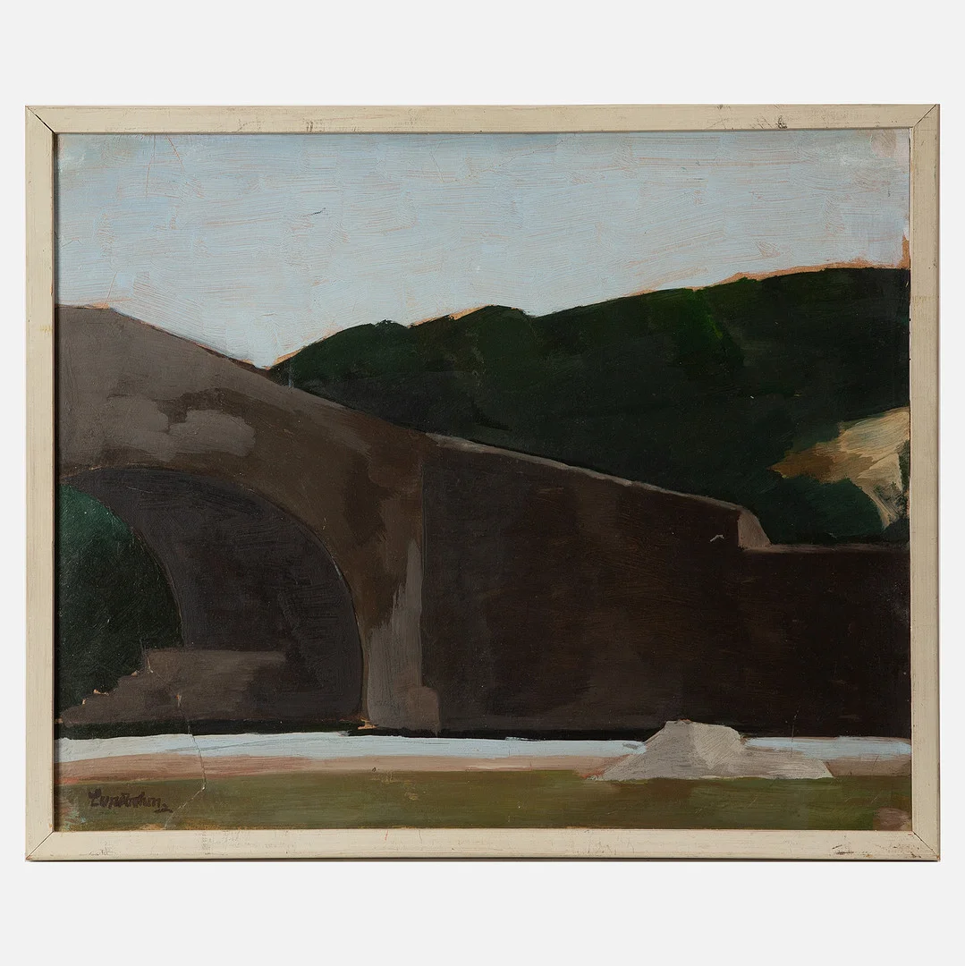 SIXTEN LUNDBOHM. Olja på pannå, signerad. — Paintings — Stockholms Auktionsverk Göteborg