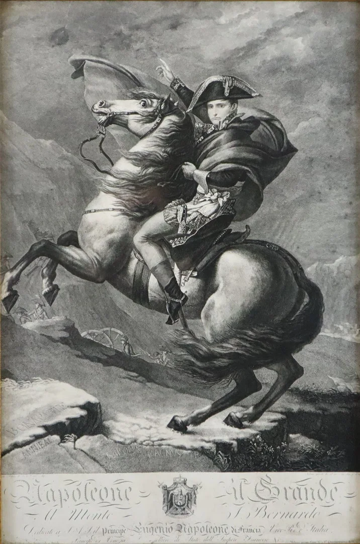 - ANTONIO GIBERT. NACH. - Napoleone il Grande al Monte S.Bernardo, Lichtdruck. — Other — Auktionshaus Blank