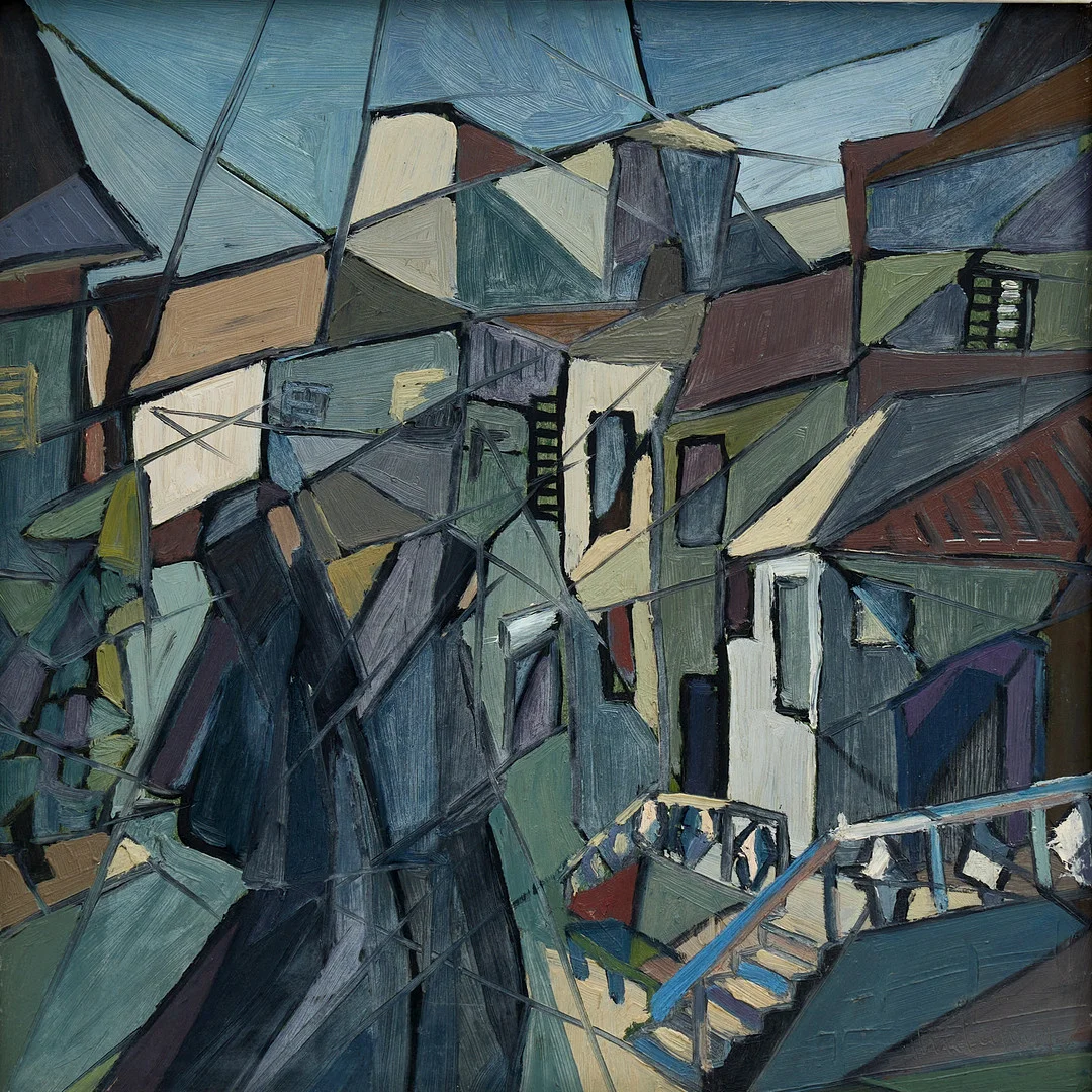 STIG THIDERMAN (1920–1973). Ökenlandskap, ristad signatur, olja på pannå. — Paintings — Crafoord Auktioner Stockholm