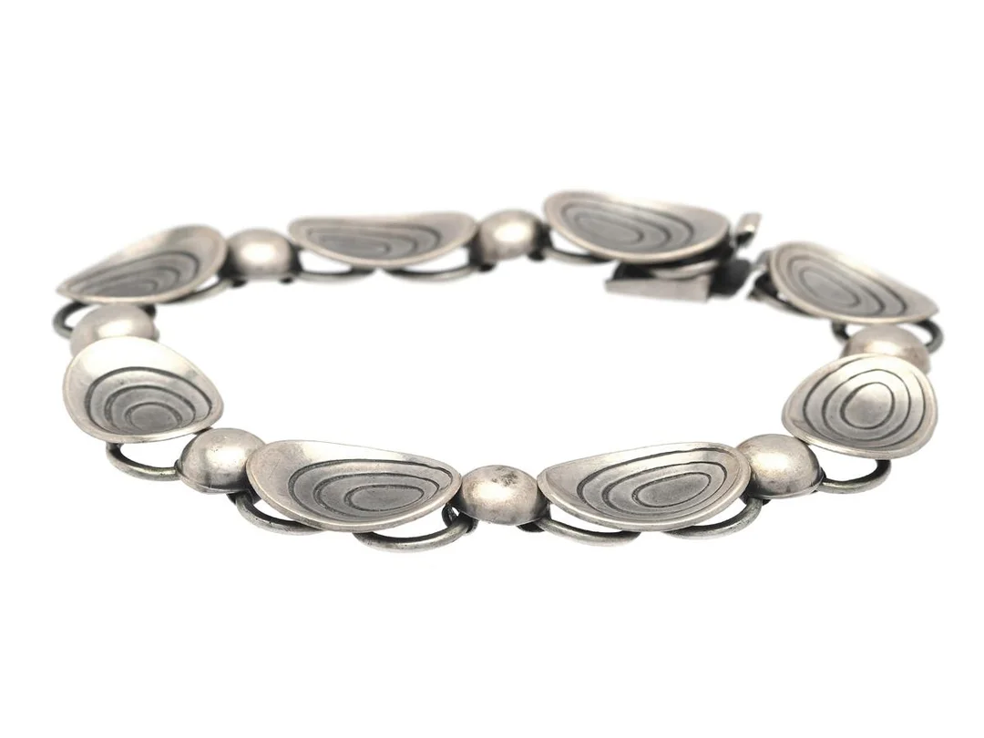 ARMBAND, silver, Alton, Falköping 1955, längd 19 cm, vikt 21,4 g. — Smycken/Armband — Kaplans