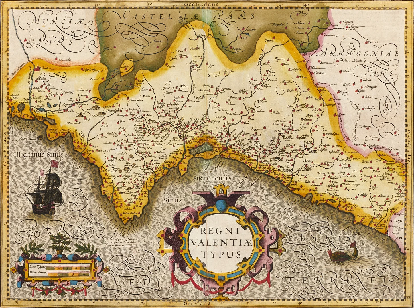 MERCATOR/HONDIUS, Regni Valentiæ Typus, 1606. — Books — Crafoord Auktioner Stockholm