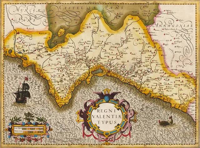 MERCATOR/HONDIUS, Regni Valentiæ Typus, 1606.