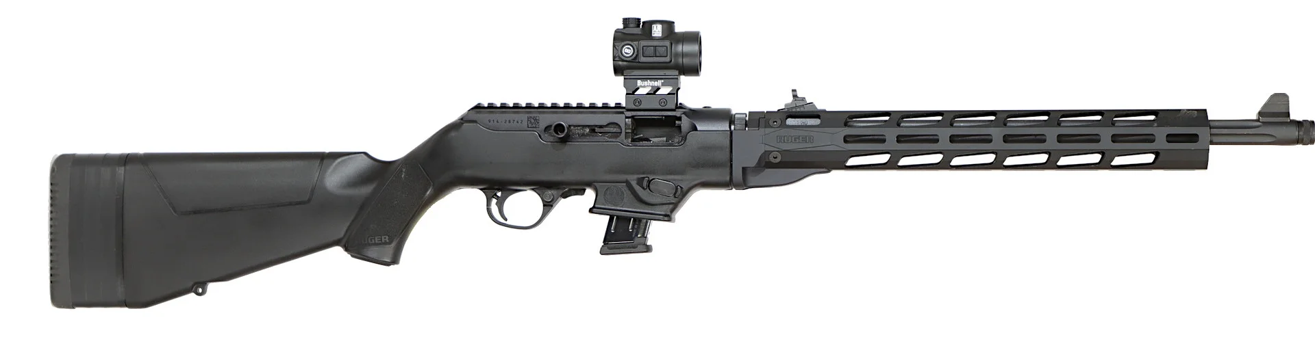 KULGEVÄR, fabrikat Ruger, modell PC Carbine, kaliber 9x19, tillv.nr 914-28742, se-nr SE3506371. — Rifles — Walter Borg