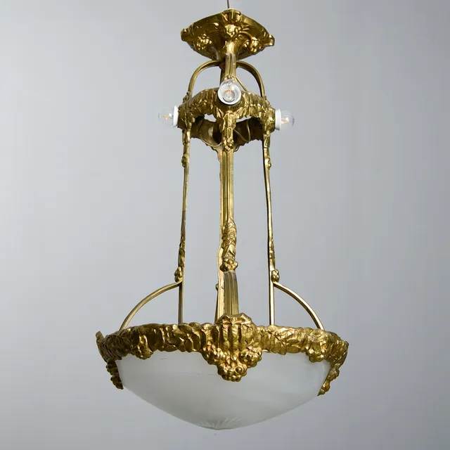ARVID BÖHLMARKS LAMPFABRIK, taklampa, modell 5132, Art Nouveau, ca 1910-tal.