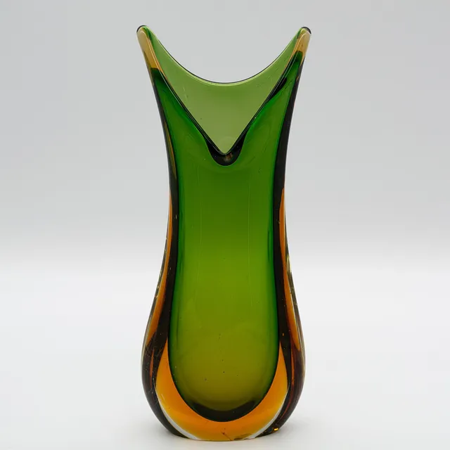 FLAVIO POLI. VASE, MURANOGLAS, SOMMERSO, 70ER JAHRE.