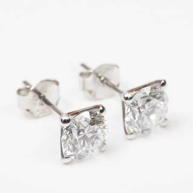 ÖRHÄNGEN, 14K vitguld, Briljanter 2,20 ct.